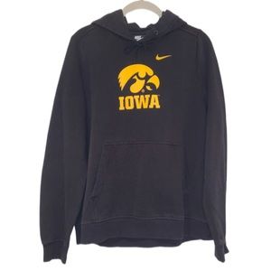 SALE! Nike Sweatshirt/Hoodie Iowa Hawkeyes Black Size Large